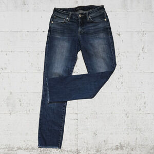 Lucky Brand Medium Dark Wash Lolita Skinny Ankle Low Rise Skinny Jeans Size 0